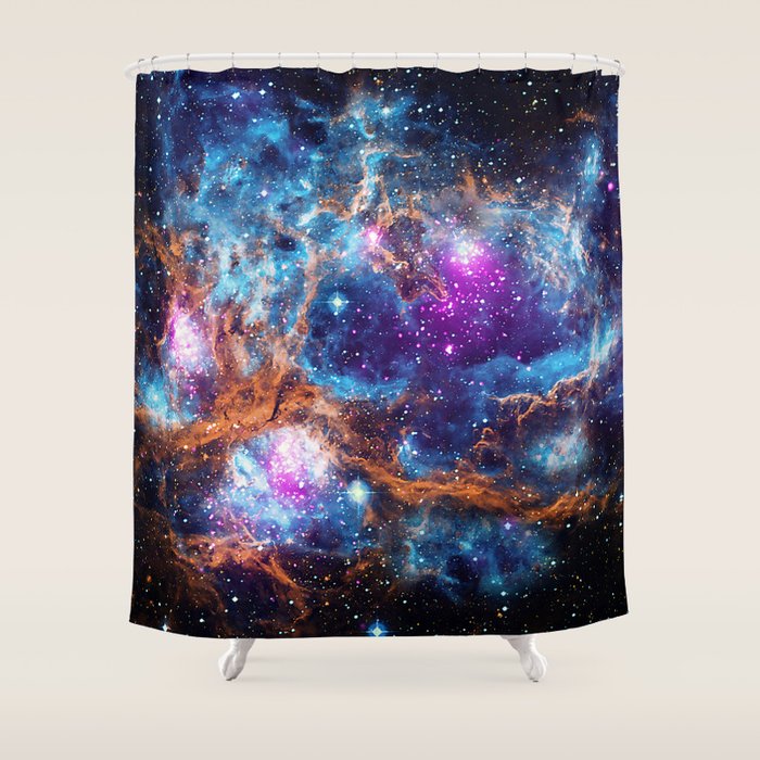Lobster Nebula Shower Curtain Gallery Image 1