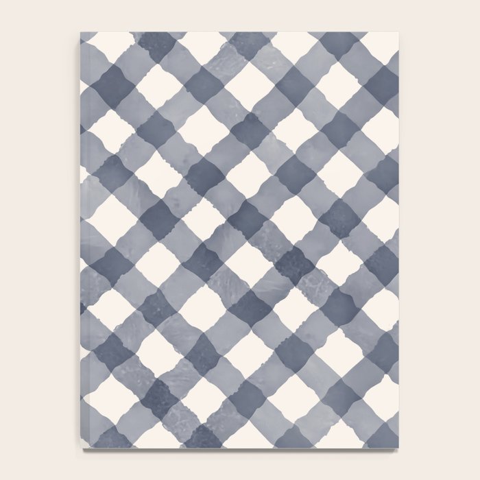 Hand Painted Blue Festive Gingham Theme Notebook Gallery Image 4