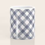 Hand Painted Blue Festive Gingham Theme Coffee Mug Gallery Image 4