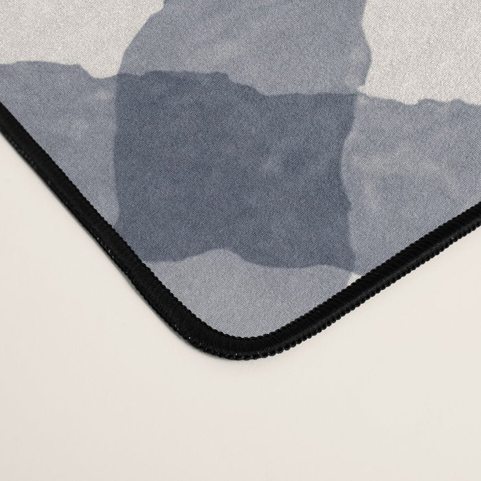 Hand Painted Blue Festive Gingham Theme Desk Mat Gallery Image 4