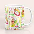 Japanese Bento Rice Lunch Box with Chopsticks & Onigiri Coffee Mug Gallery Image 1
