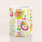 Japanese Bento Rice Lunch Box with Chopsticks & Onigiri Coffee Mug Gallery Image 4