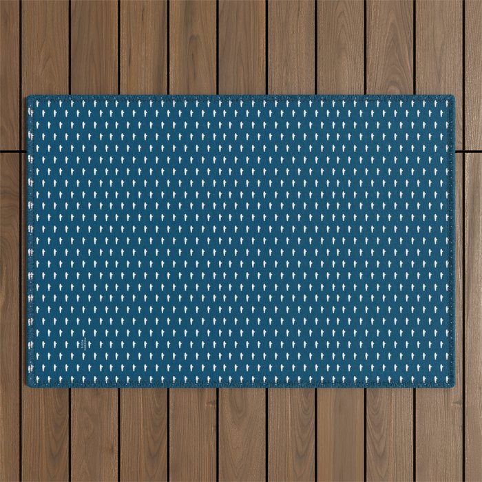 Tiny Submarines - Navy Blue Outdoor Rug Gallery Image 1