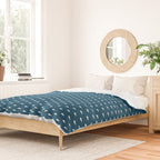 Tiny Submarines - Navy Blue Duvet Cover Gallery Image 2
