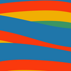 Pop Swirl Wavy Abstract Line Pattern Colorful Bright Blue Red Yellow Green Coffee Mug Gallery Image 2