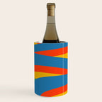 Pop Swirl Wavy Abstract Line Pattern Colorful Bright Blue Red Yellow Green Wine Chiller Gallery Image 2