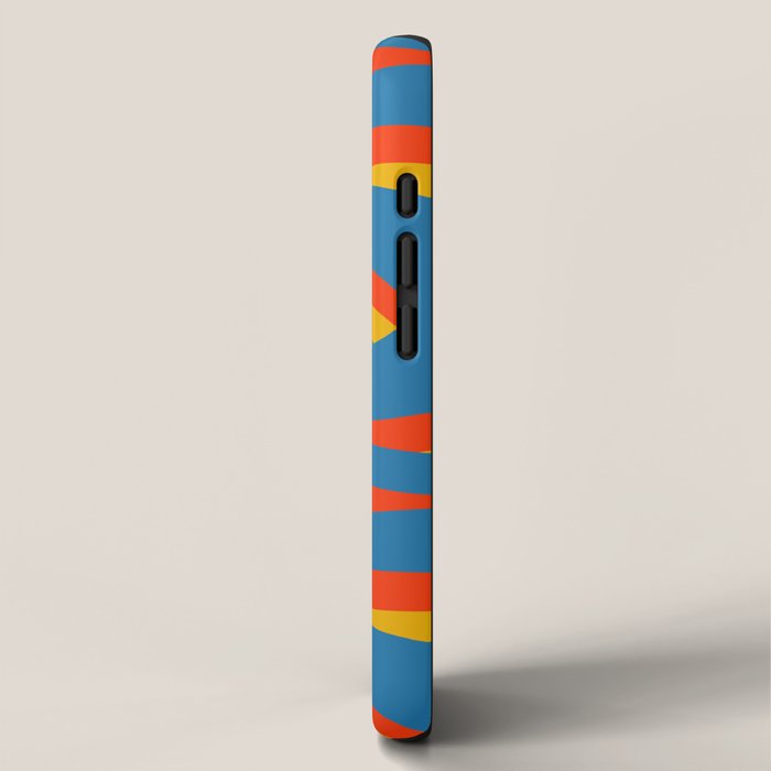 Pop Swirl Wavy Abstract Line Pattern Colorful Bright Blue Red Yellow Green iPhone Case Gallery Image 2