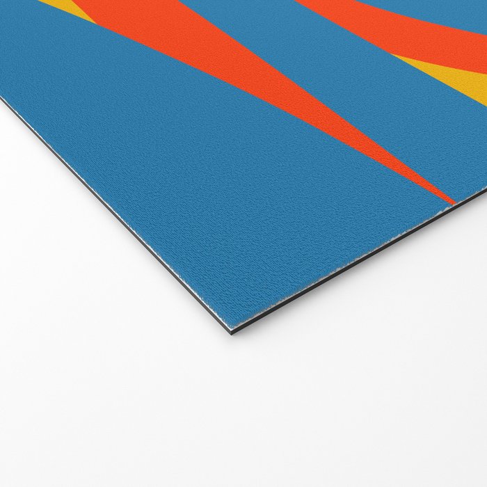 Pop Swirl Wavy Abstract Line Pattern Colorful Bright Blue Red Yellow Green Welcome Mat Gallery Image 2