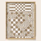Warm Vintage Checks Serving Tray Gallery Image 1