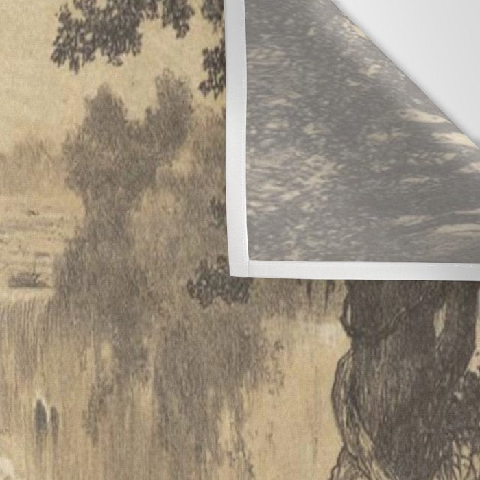 Voyage exploration en Indo-Chine-1873-Antique Landscape Tropical Jungle Tiger Wall Tapestry Gallery Image 3