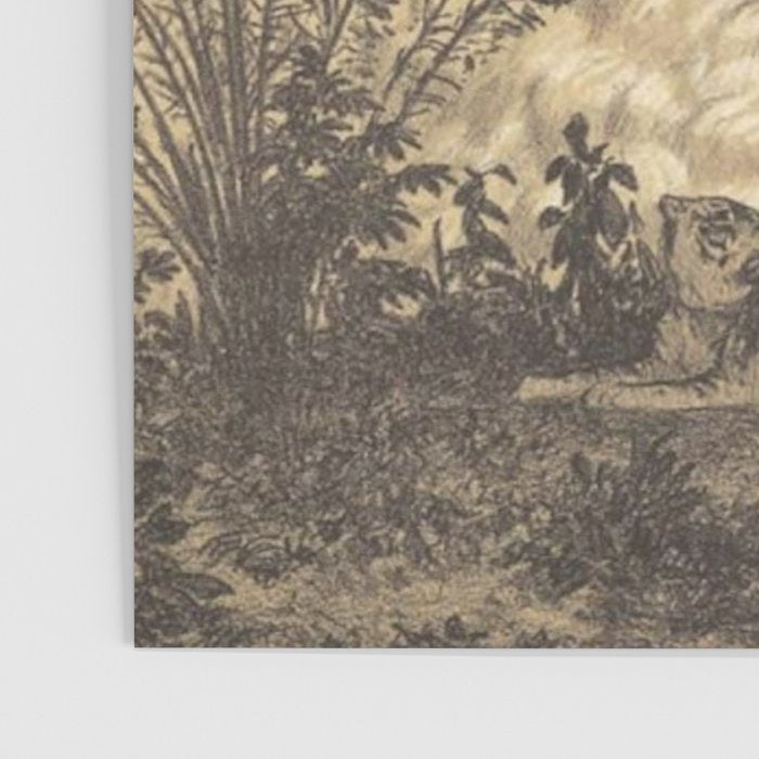 Voyage exploration en Indo-Chine-1873-Antique Landscape Tropical Jungle Tiger Poster Gallery Image 3