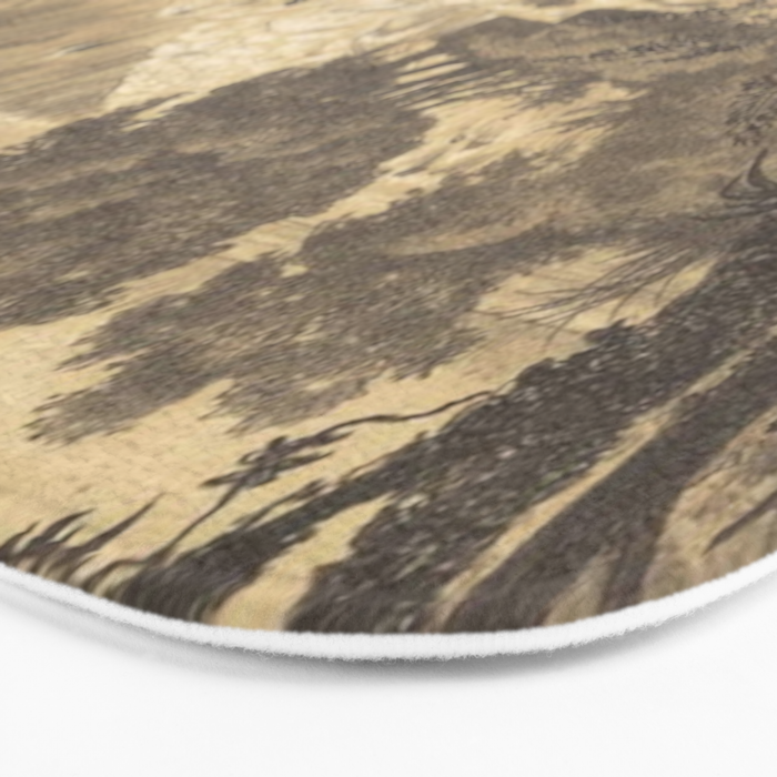 Voyage exploration en Indo-Chine-1873-Antique Landscape Tropical Jungle Tiger Bath Mat Gallery Image 3