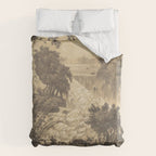 Voyage exploration en Indo-Chine-1873-Antique Landscape Tropical Jungle Tiger Duvet Cover Gallery Image 6