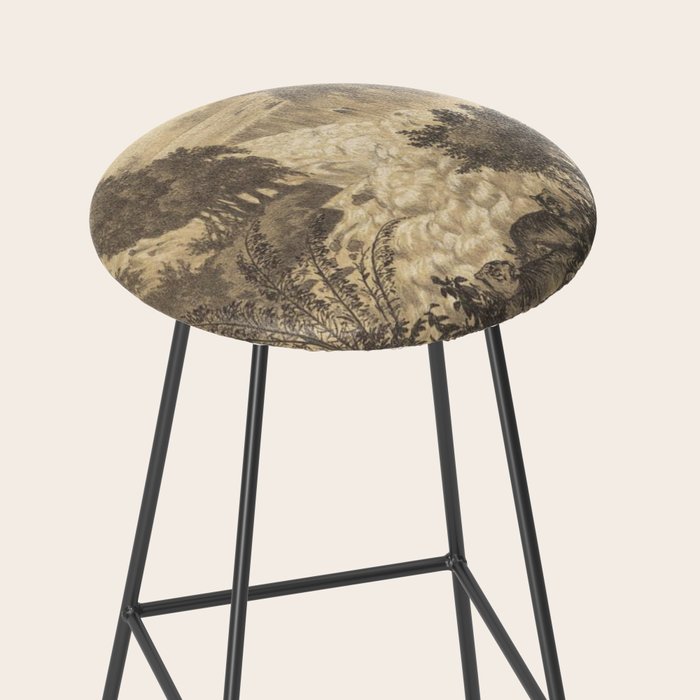 Voyage exploration en Indo-Chine-1873-Antique Landscape Tropical Jungle Tiger Stool Gallery Image 2