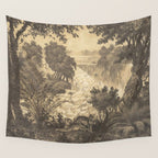 Voyage exploration en Indo-Chine-1873-Antique Landscape Tropical Jungle Tiger Wall Tapestry Gallery Image 4
