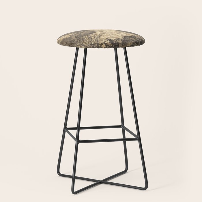 Voyage exploration en Indo-Chine-1873-Antique Landscape Tropical Jungle Tiger Stool Gallery Image 1