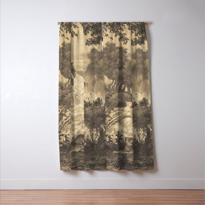 Voyage exploration en Indo-Chine-1873-Antique Landscape Tropical Jungle Tiger Window Curtain Gallery Image 3