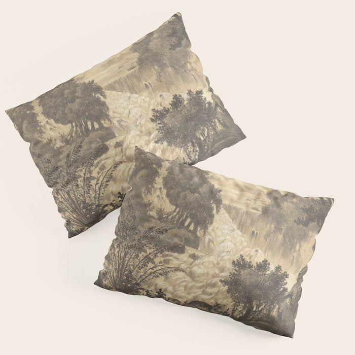 Voyage exploration en Indo-Chine-1873-Antique Landscape Tropical Jungle Tiger Pillow Sham Gallery Image 3