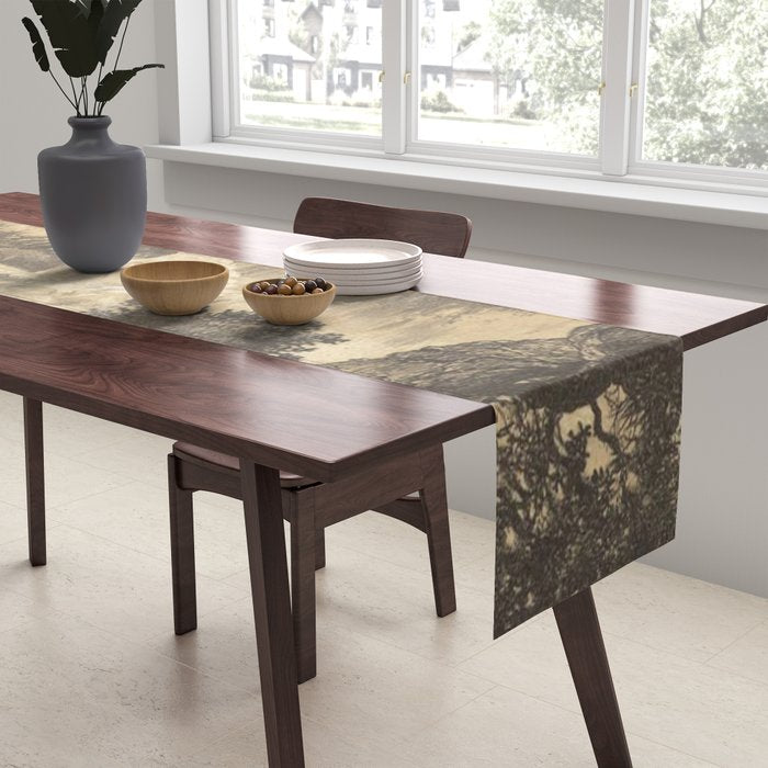 Voyage exploration en Indo-Chine-1873-Antique Landscape Tropical Jungle Tiger Table Runner Gallery Image 2