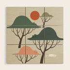 Cat Landscape 128 Wood Wall Art Gallery Image 1
