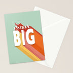 DREAM BIG - positive typography Stationery Card Gallery Image 2
