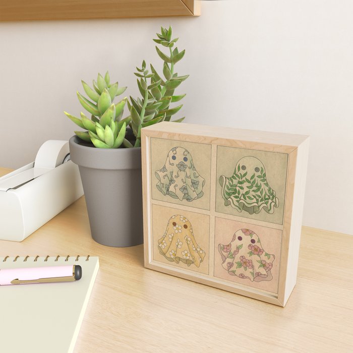 Floral Ghosties Mini Art Print Gallery Image 2