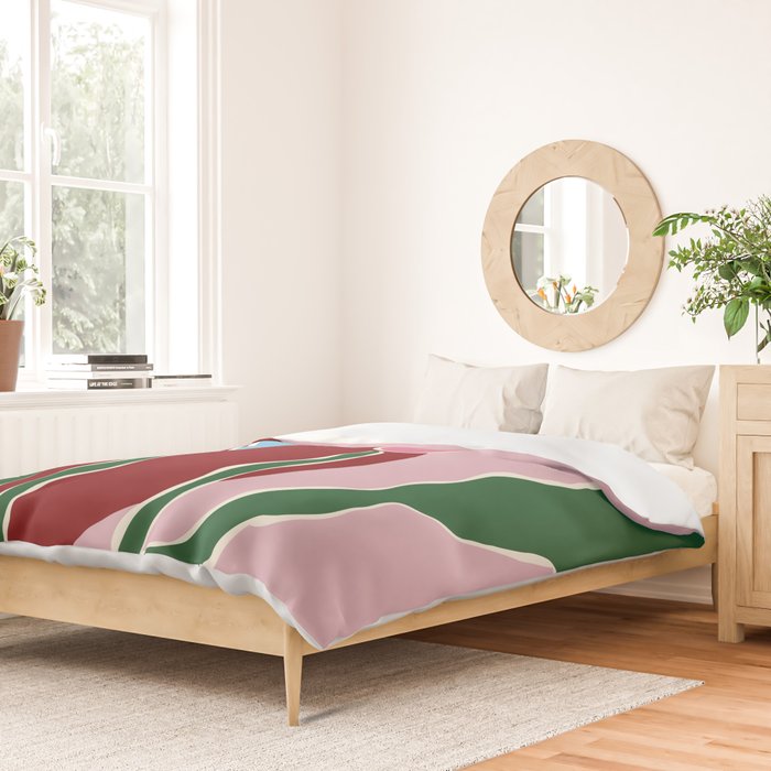 Retro minimal flower IV Duvet Cover Gallery Image 2