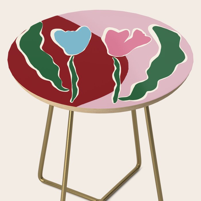Retro minimal flower IV Side Table Gallery Image 2
