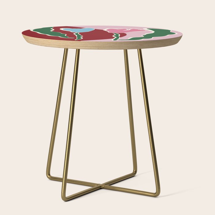Retro minimal flower IV Side Table Gallery Image 1
