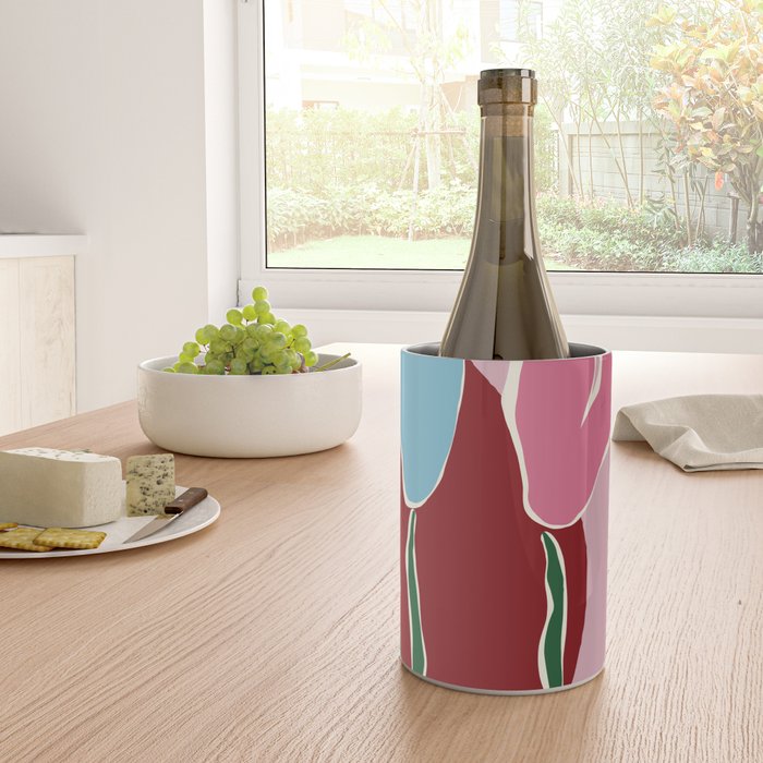 Retro minimal flower IV Wine Chiller Gallery Image 4