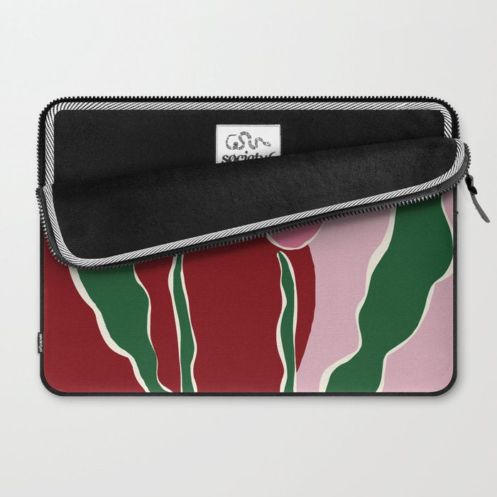Retro minimal flower IV Laptop Sleeve Gallery Image 2