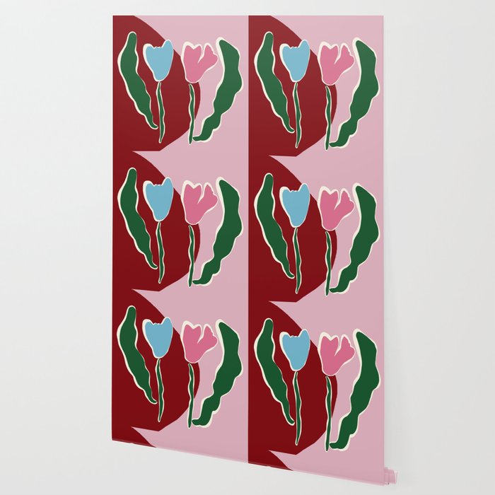 Retro minimal flower IV Wallpaper Gallery Image 2