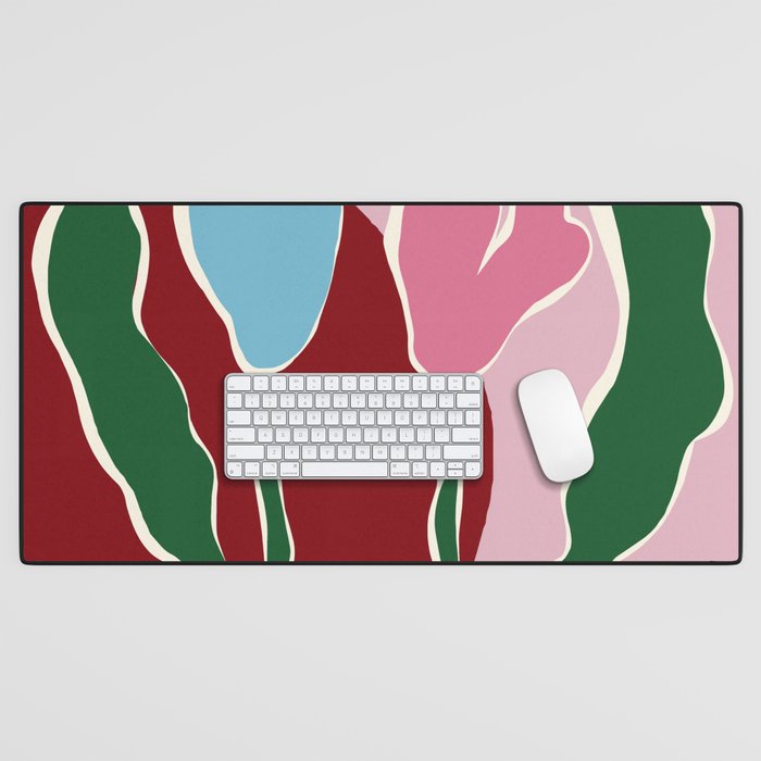 Retro minimal flower IV Desk Mat Gallery Image 1