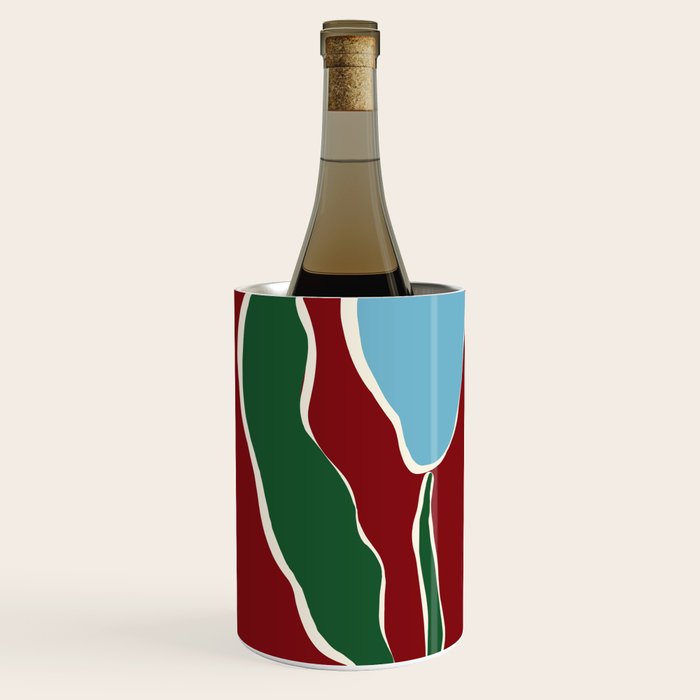 Retro minimal flower IV Wine Chiller Gallery Image 2