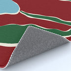 Retro minimal flower IV Rug Gallery Image 4