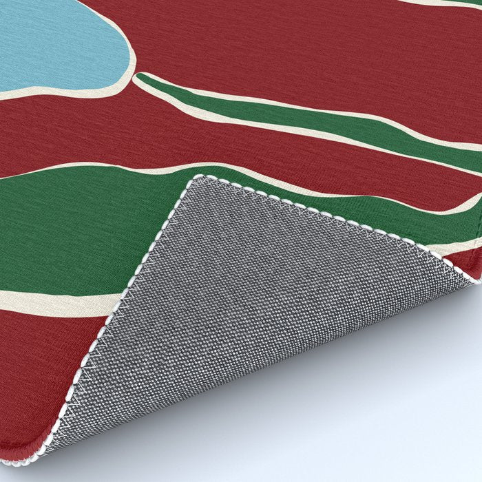 Retro minimal flower IV Rug Gallery Image 4