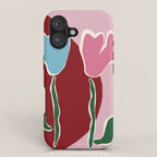 Retro minimal flower IV iPhone Case Gallery Image 1