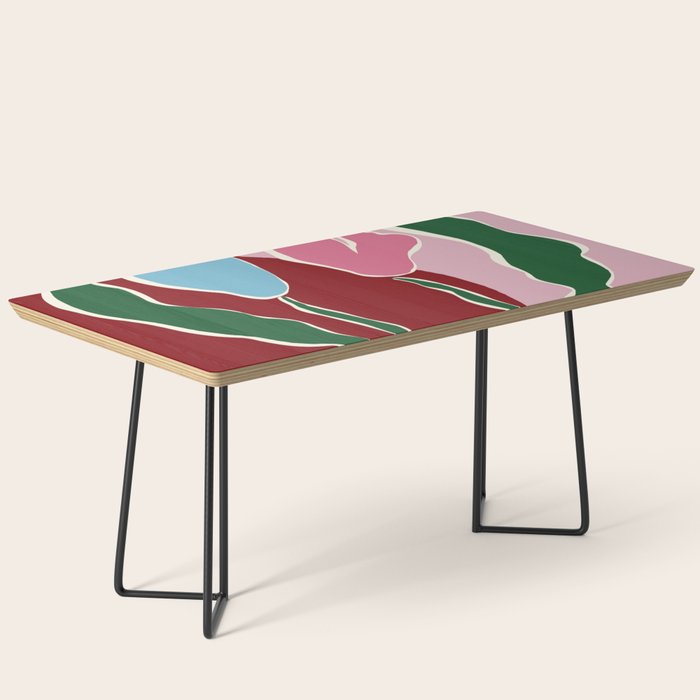 Retro minimal flower IV Coffee Table Gallery Image 1
