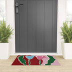 Retro minimal flower IV Welcome Mat Gallery Image 3