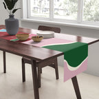 Retro minimal flower IV Table Runner Gallery Image 2