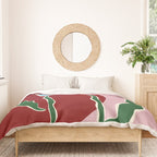 Retro minimal flower IV Duvet Cover Gallery Image 3