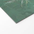 Green Abstract Circle  Modern Organic Textured Art Welcome Mat Gallery Image 2