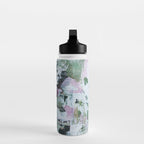 Green Abstract Circle  Modern Organic Textured Art Water Bottle Gallery Image 3