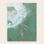 Green Abstract Circle  Modern Organic Textured Art Notebook Gallery Image 4