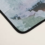 Green Abstract Circle  Modern Organic Textured Art Desk Mat Gallery Image 4