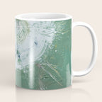 Green Abstract Circle  Modern Organic Textured Art Coffee Mug Gallery Image 1