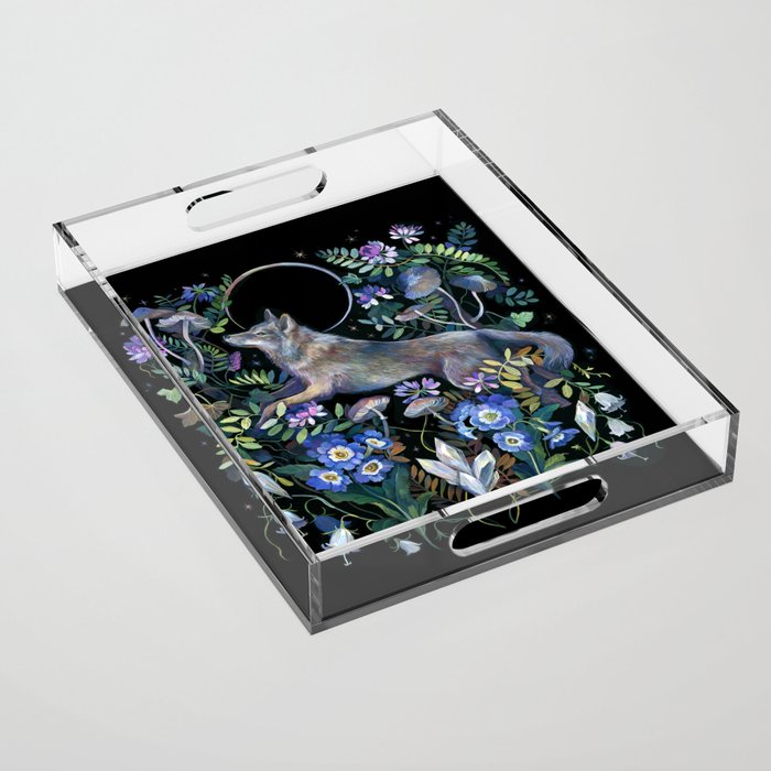 Moon Wolf Acrylic Tray Gallery Image 1