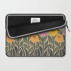 Bloom Wildly - Colorful Zinnia Flowers and Butterfly Laptop Sleeve Gallery Image 2