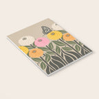 Bloom Wildly - Colorful Zinnia Flowers and Butterfly Notebook Gallery Image 3