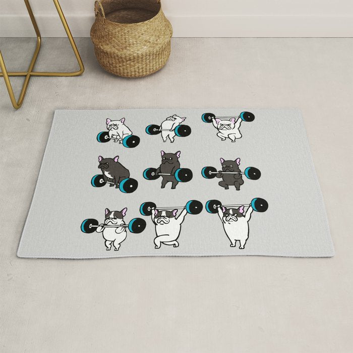 OLYMPIC LIFTING FRENCHIE Rug Gallery Image 1